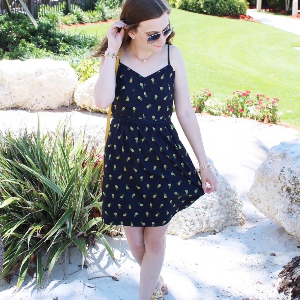 J Crew factory pineapple dress - size 0